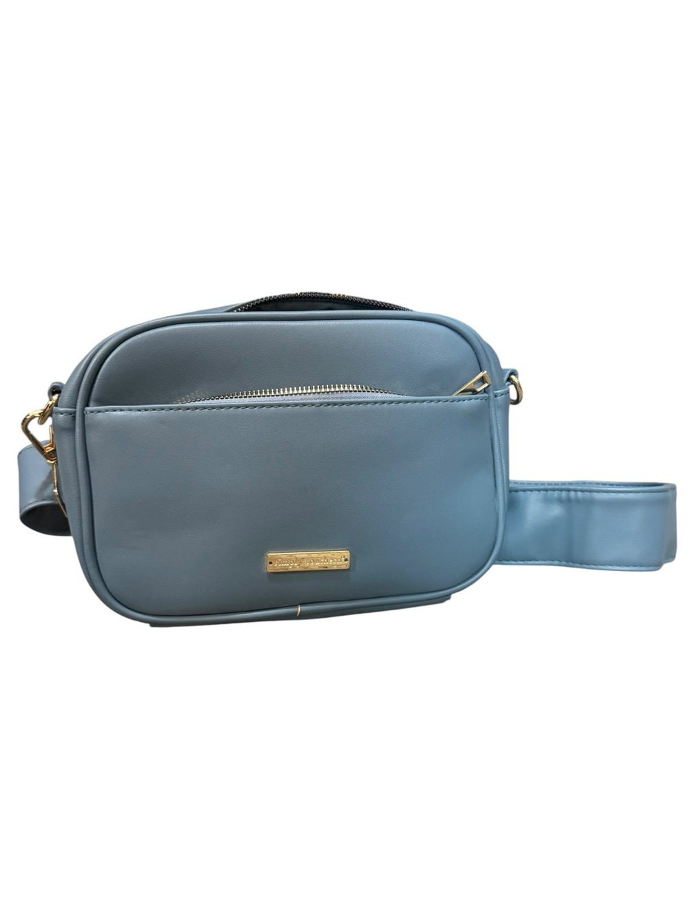 Simply Southern Light Blue Crossbody Belt Bag